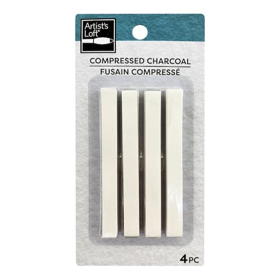 White Compressed Charcoal, 4ct. by Artist's Loft®